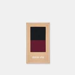 2 PACK SOLID TIGHTS CHERRY BLACK