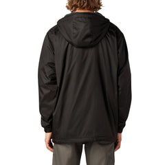 Fleece Lined Nylon Hooded Jacket