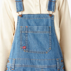 Women's Relaxed Fit Bib Shortalls, 7"