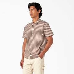 Short Sleeve Striped Service Shirt