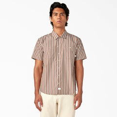Short Sleeve Striped Service Shirt