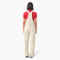 Women's Pinstripe Service Bib Overalls