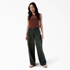 Women's Loose Fit Denim Carpenter Jeans