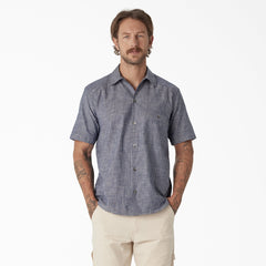 Dickies 1922 Short Sleeve Striped Chambray Shirt