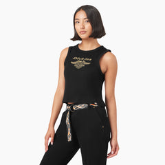 Dickies x Harley-Davidson Women's Racerback Cropped Eagle Tank Top
