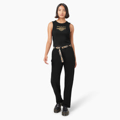 Dickies x Harley-Davidson Women's Racerback Cropped Eagle Tank Top