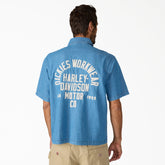 Dickies x Harley-Davidson® Boxy Fit Chambray Embroidered Work Shirt