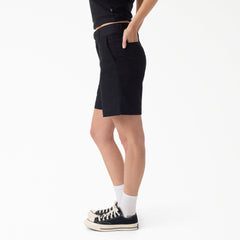 Women's Super Flex Flat Front Shorts, 9"