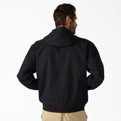 Unlined Canvas Hooded Bomber