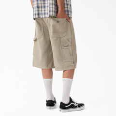 Worn In Relaxed Carpenter Duck Shorts, 13"