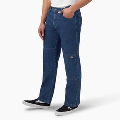 Loose Fit Double Knee Jeans