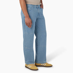 Loose Fit Double Knee Jeans