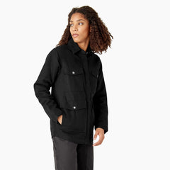 Women's Duck High Pile Fleece Lined Chore Coat