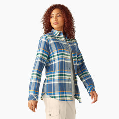 Women's Plaid Flannel Long Sleeve Shirt