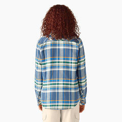 Women's Plaid Flannel Long Sleeve Shirt
