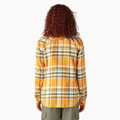 Women's Plaid Flannel Long Sleeve Shirt