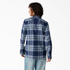 Women's Plaid Flannel Long Sleeve Shirt