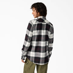 Women's Plaid Flannel Long Sleeve Shirt