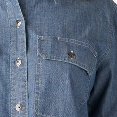 Women's Chambray Roll-Tab Work Shirt
