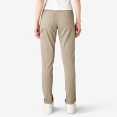 Women's Slim Straight Fit Roll Hem Carpenter Pants