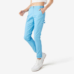 Women's Slim Straight Fit Roll Hem Carpenter Pants