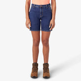 Women's Relaxed Fit Denim Carpenter Shorts, 7"