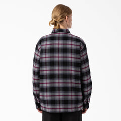 Flannel Quilted Lined Shirt Jacket