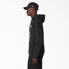 Distressed Ox Collar Graphic Hoodie