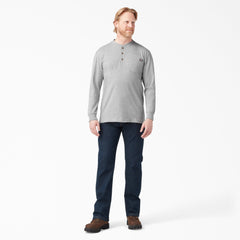 Heavyweight Long Sleeve Henley T-Shirt