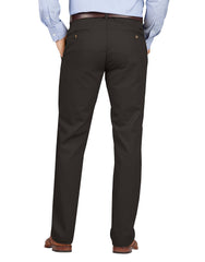 Slim Fit Tapered Leg Flat Front Khaki Pants