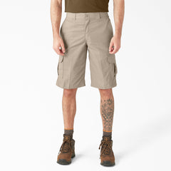 FLEX Relaxed Fit Cargo Shorts, 13"