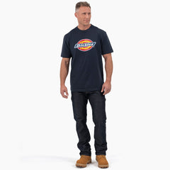Short Sleeve Tri-Color Logo Graphic T-Shirt
