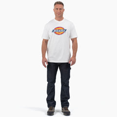 Short Sleeve Tri-Color Logo Graphic T-Shirt
