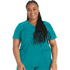 Women's EDS Essentials Mock Wrap Scrub Top