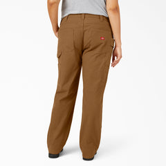 Women's Plus FLEX Relaxed Straight Fit Duck Carpenter Pants