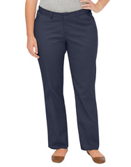 Women's Premium Curvy Fit Straight Leg Flat Front Pants (Plus)
