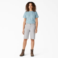 Women's Relaxed Fit Duck Carpenter Shorts, 11"