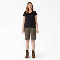 Women's Relaxed Fit Duck Carpenter Shorts, 11"
