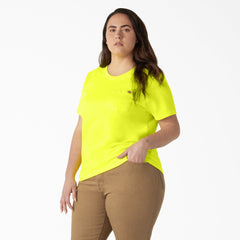 Women's Plus Heavyweight Short Sleeve Pocket T-Shirt