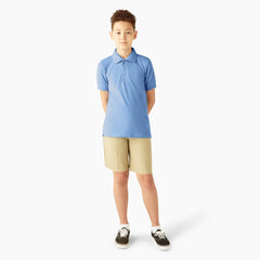 Kids' Piqué Short Sleeve Polo
