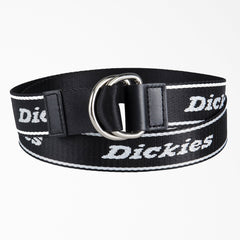 Women's D-Ring Logo Print Web Belt