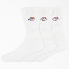 Dickies Embroidered Crew Socks, Size 6-12, 3-Pack