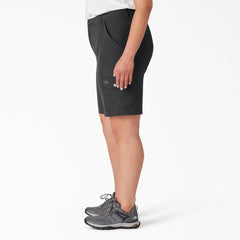 Women's Plus Cooling Slim Fit Cargo Shorts, 10"