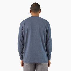 Heavyweight Heathered Long Sleeve Pocket T-Shirt