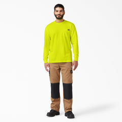 Heavyweight Neon Long Sleeve Pocket T-Shirt
