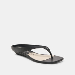 GIZEL SANDALS BLACK LEATHER