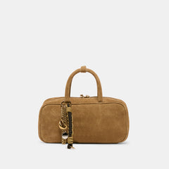 SANTINA HANDBAG TAUPE SUEDE