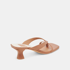 BREVEL WIDE HEELS SADDLE LEATHER