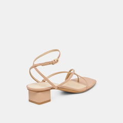 KARLOS WIDE SANDALS LT TAN LEATHER