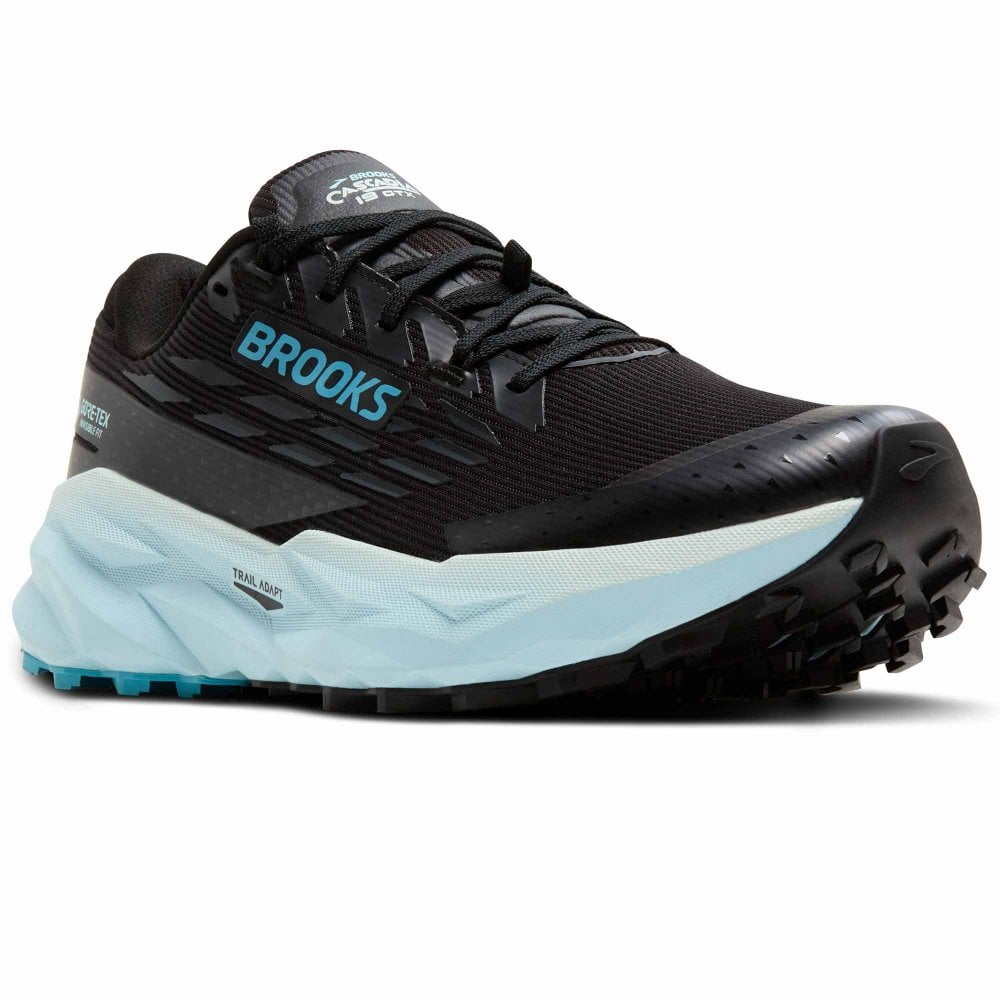 Cascadia 19 GTX Women's Trail Shoes Black/Ebony/Blue Flower
